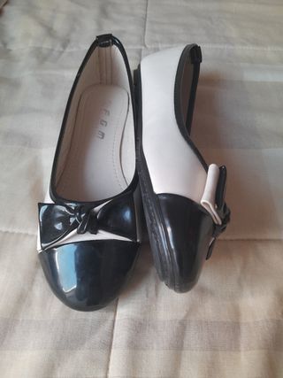 Bailarinas beige/negro