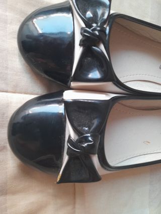 Bailarinas beige/negro