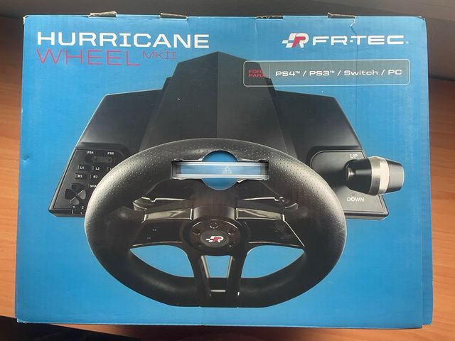 Volante con pedales y marcha Hurricane Wheel Mkii