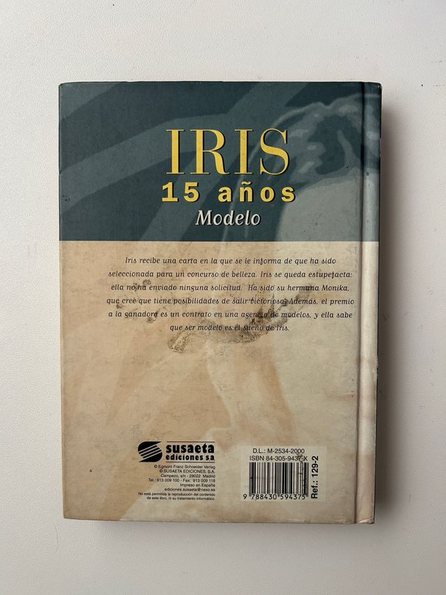 Libro juvenil Iris 15 años