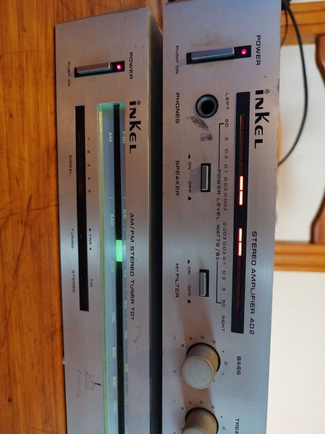 Amplificador y radio inkel AD2