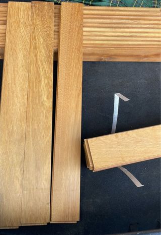 Tarima 100% maciza Teca machiembrada