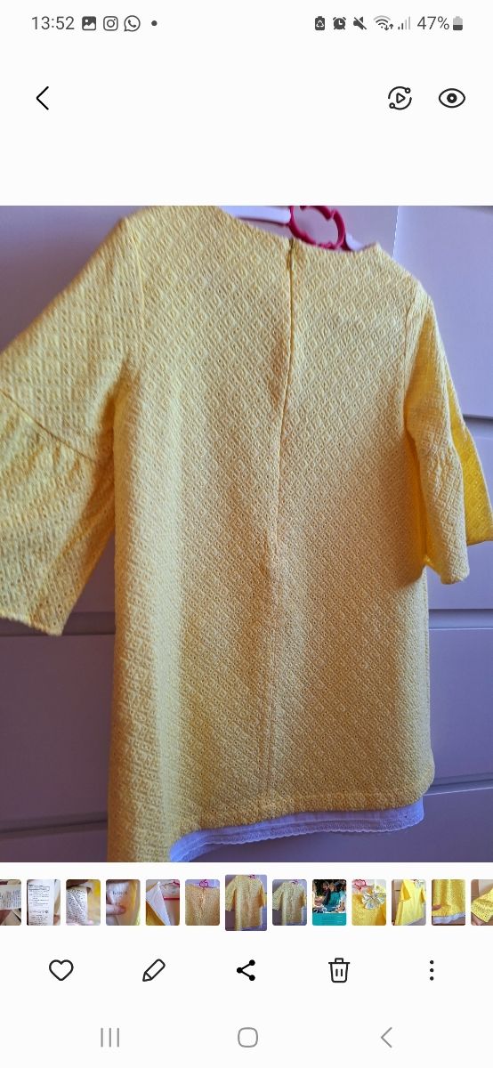 Precioso vestido amarillo de Nanos