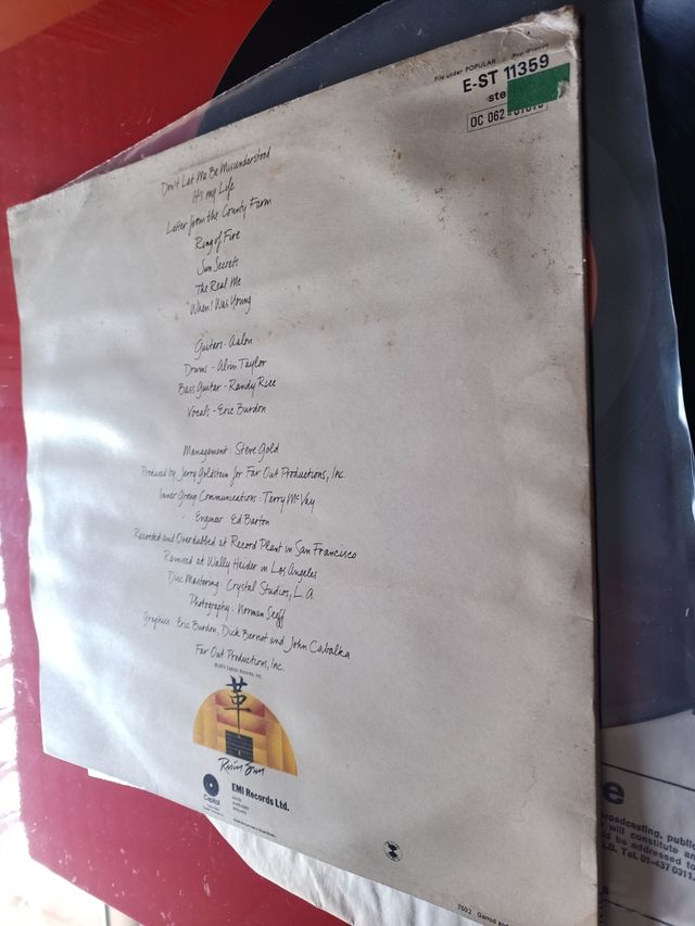 LP Vinilo THE ERIC BURDON BAND