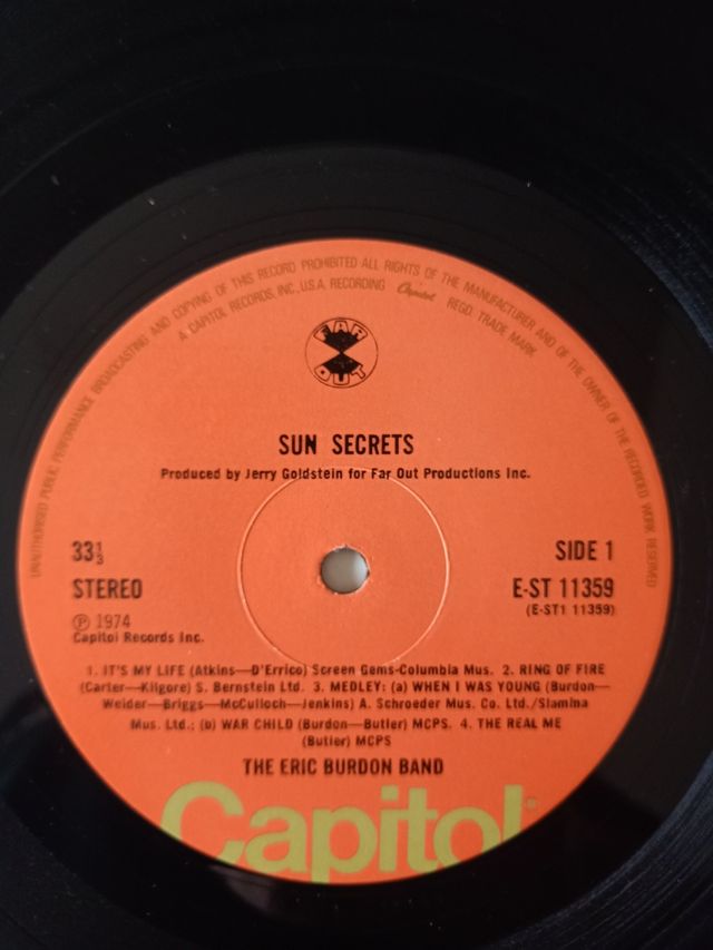 LP Vinilo THE ERIC BURDON BAND