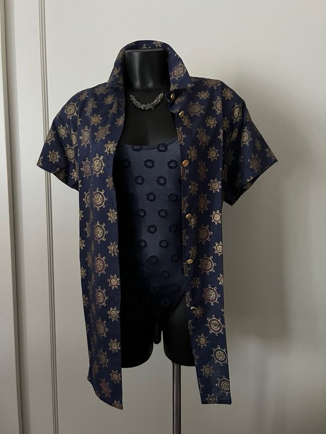 Parah Impronte: camicia lunga/copricostume