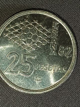 Monedas de pesetas del mundial 82.