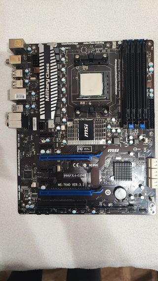 Combo placa base, micro y memoria.
