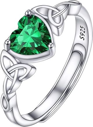 Anillo de plata de ley ajustable