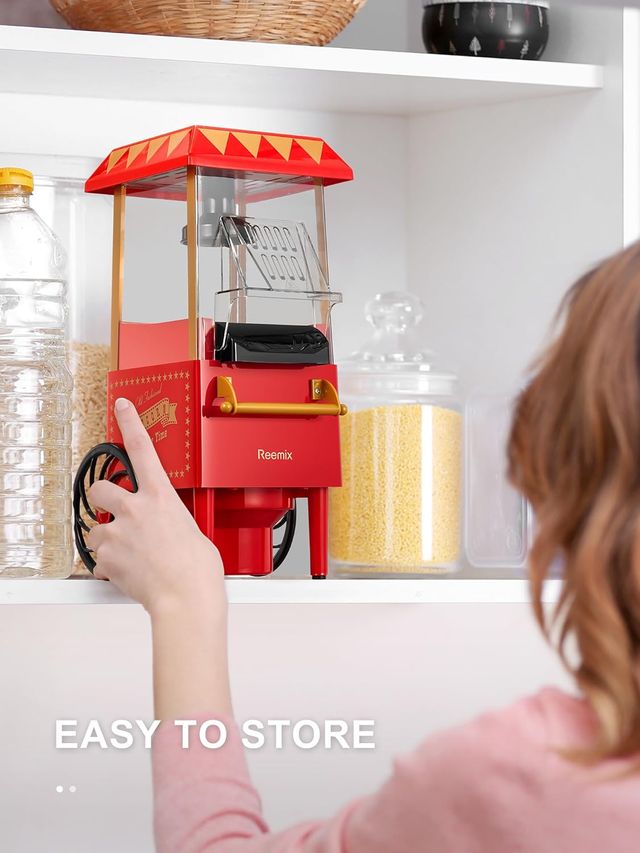 Máquina de Palomitas de Maíz de 1200W Retro