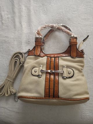 Bolso con asas y correa sin estrenar 