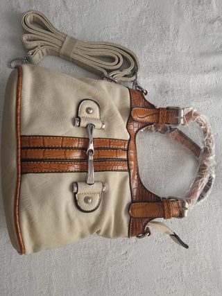 Bolso con asas y correa sin estrenar 