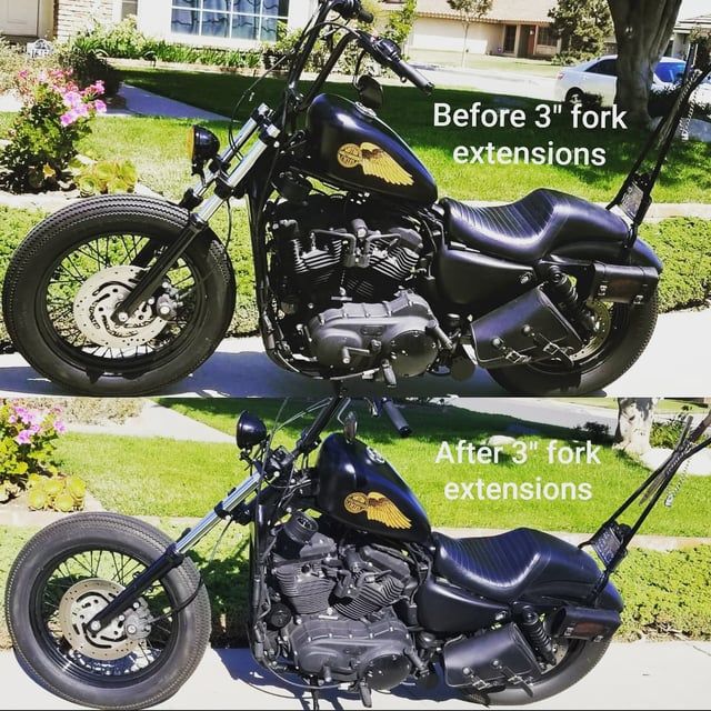 EXTENSORES HORQUILLA SPORTSTER 8cm