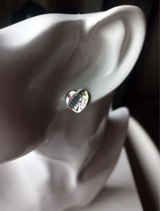 Conjunto de cadena con colgante + pendientes