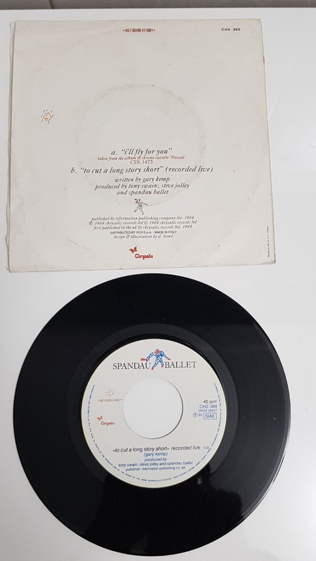45 giri Spandau Ballet, I'll fly fou yo