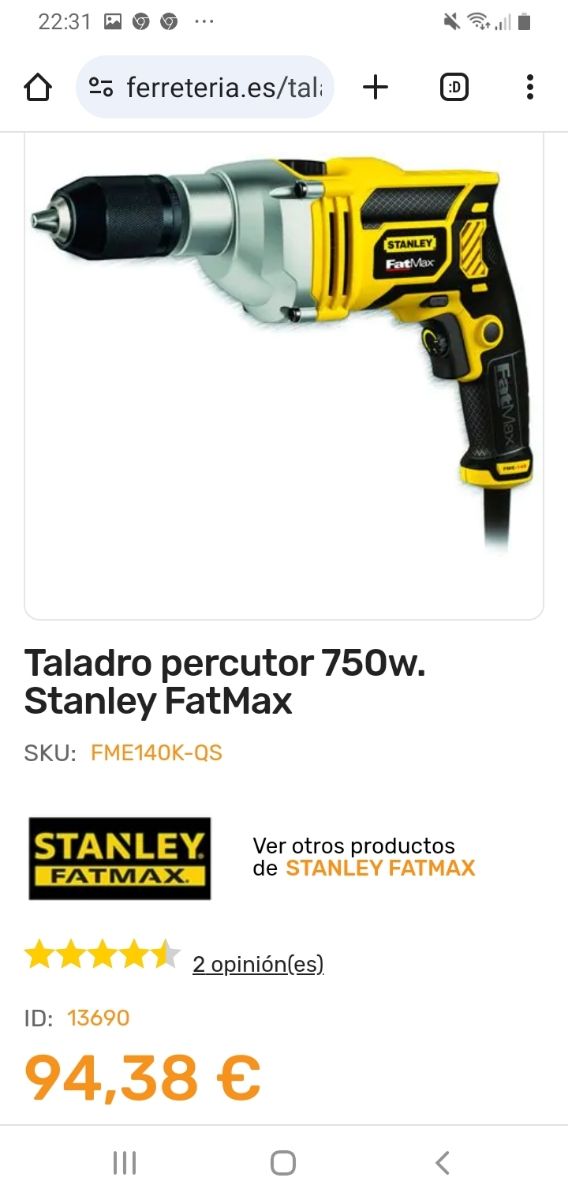 TALADRO STANLEY