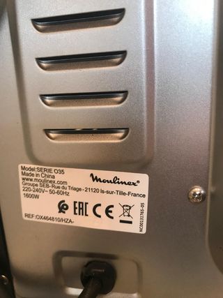 Horno Sobremesa Moulinex