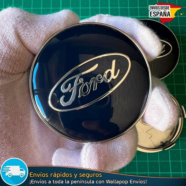 X4 Tapacubos Ford 60mm Cubrebujes Tapas Llantas