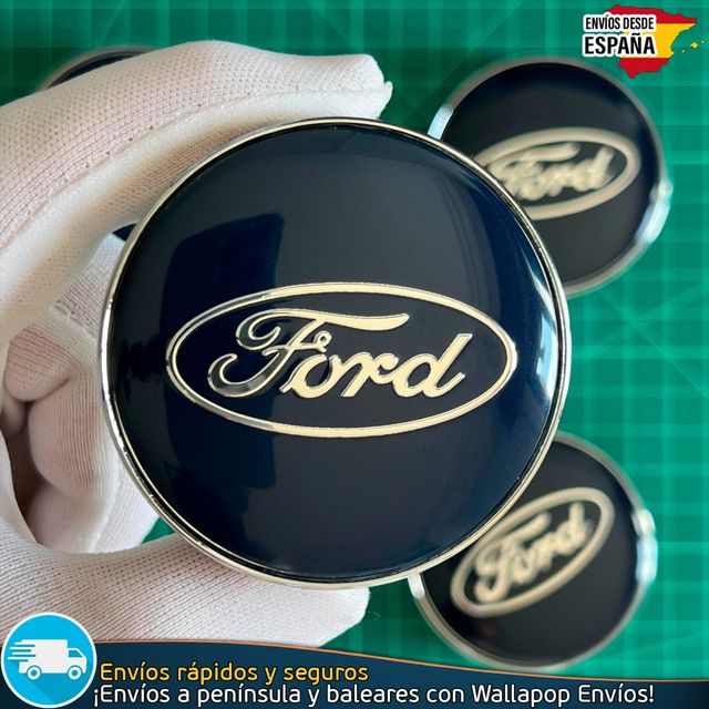 X4 Tapacubos Ford 60mm Cubrebujes Tapas Llantas