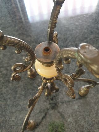 Candeliere onice bronzo vintage 