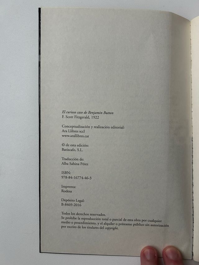 El curioso caso de Benjamin Button