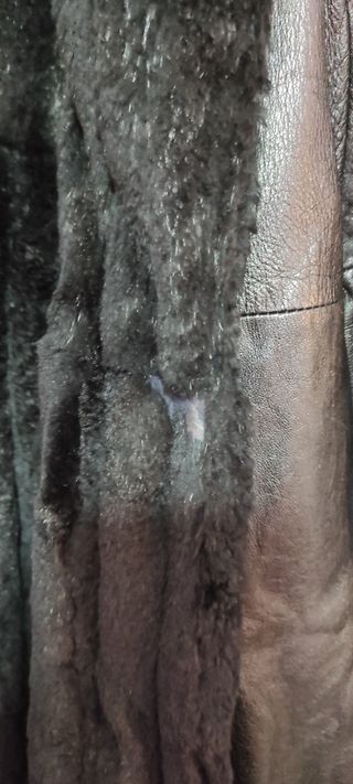 Cappotto di pelle vintage double face