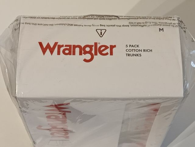 Pack de 5 Boxer wrangler Talla M hombre