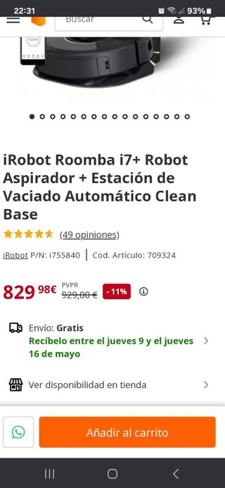 IRobot Roomba i7 aspirador
