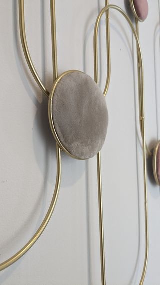 Decorazione parete metallo dorato Maison