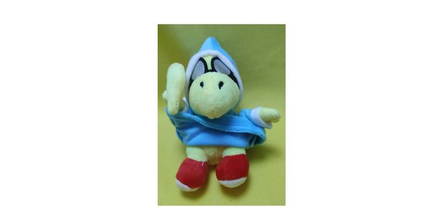 peluche super mario bros kamek nuovo
