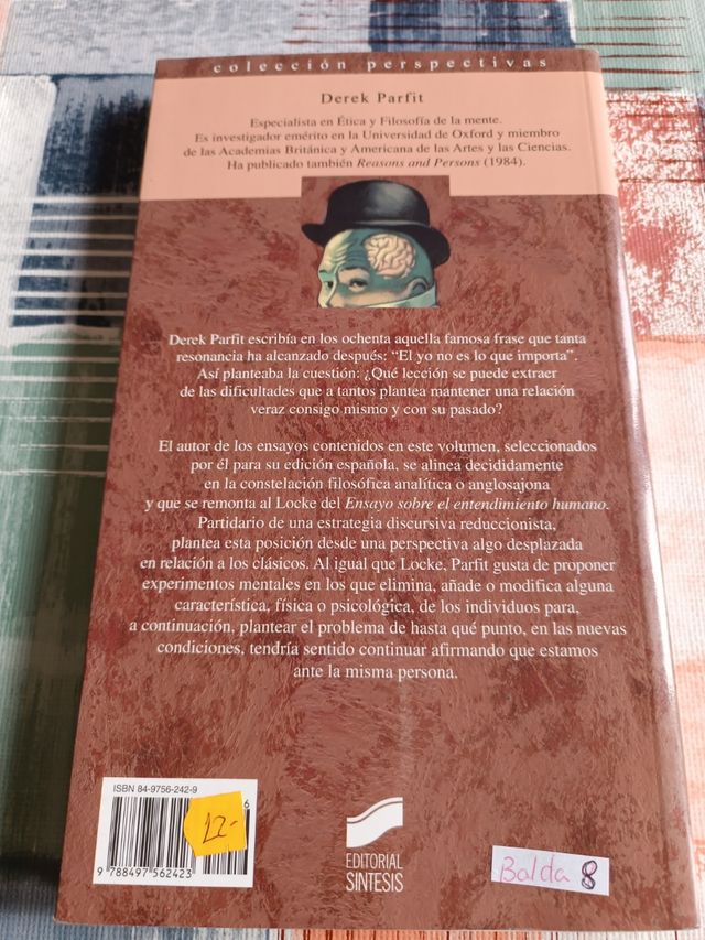 Personas, racionalidad y tiempo. Derek P