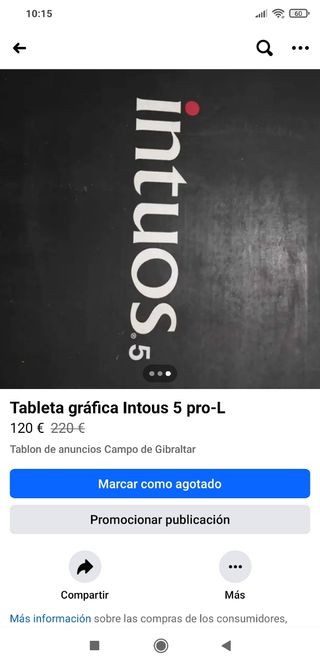 Tableta gráfica Intous 5 pro-l