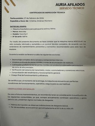 Maquina auslap fav II