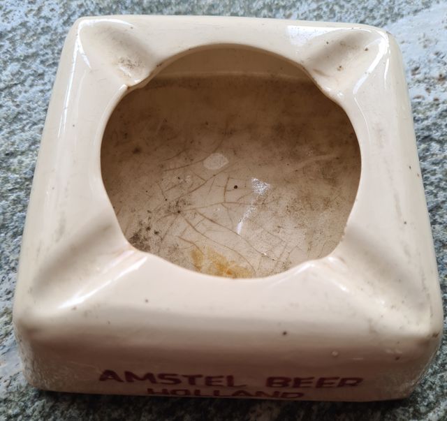 Portacenere AMSTEL BEER in ceramica