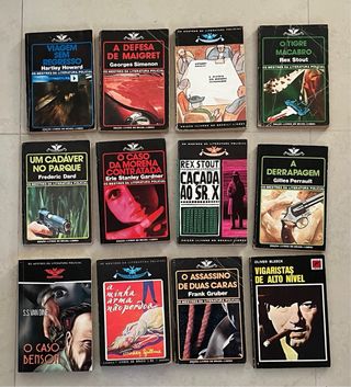 12 livros Colecção Vampiro e outros (policiais)