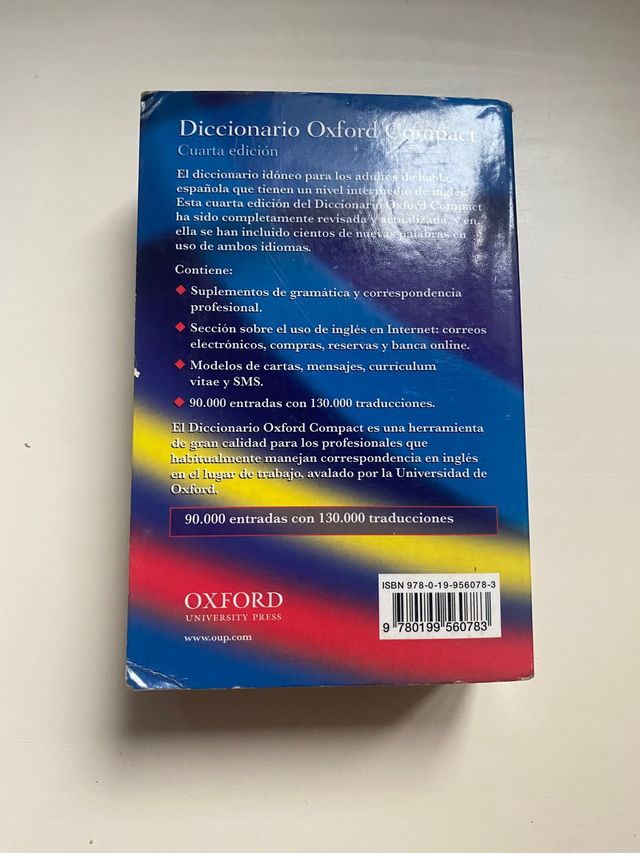 Diccionario Ingles español Oxford compact