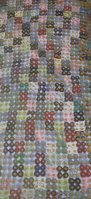 Edredón vintage de flores de tela