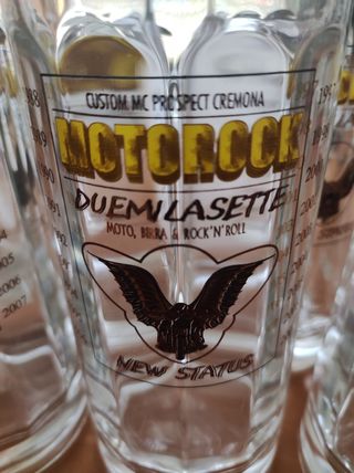 Set di boccali da birra Moto Rock 