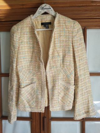 Chaqueta tweed tipo Chanel Zara W, t. 38