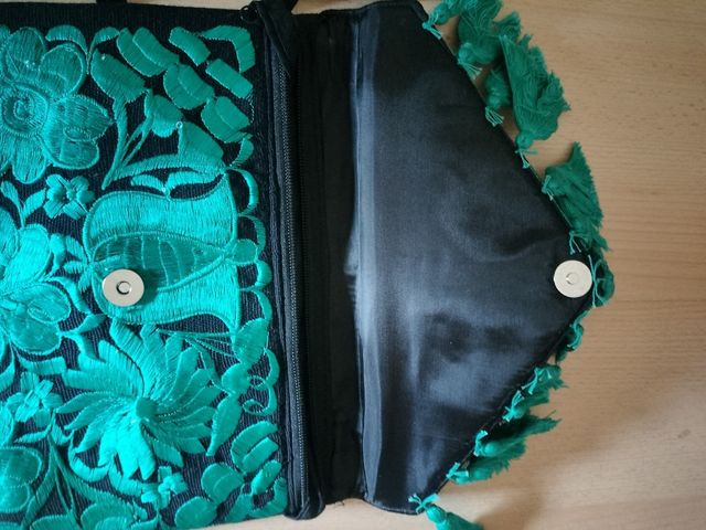 2 bolsos bordados original mexico