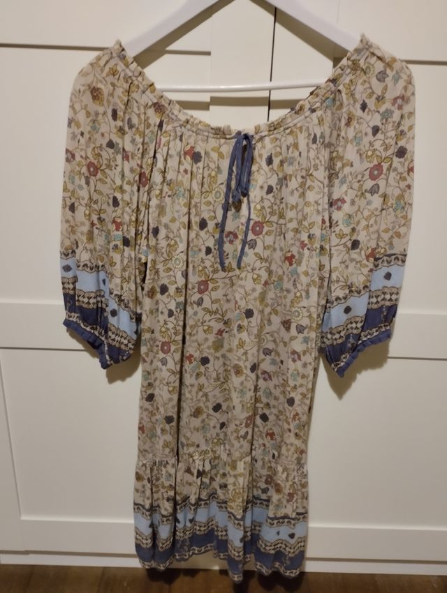 Vestido estampado de mango