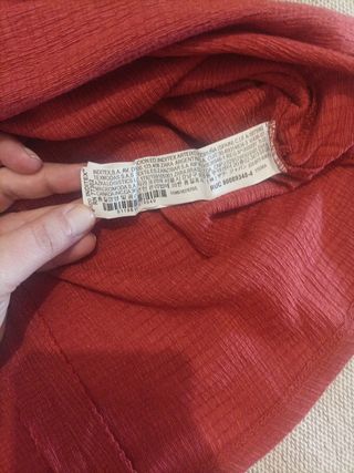 Top de zara color teja