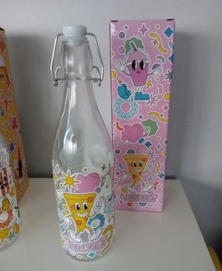 Botella con cierre