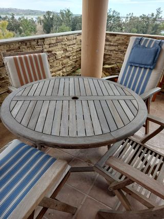 Muebles terraza/jardín de teka