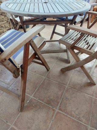 Muebles terraza/jardín de teka