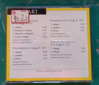 Cd maestri immortali musica classica mozart usato