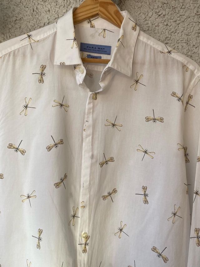 Camisa manga larga zara de libelulas