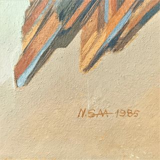 Dipinto quadro artista romeno Nicolae Sava
