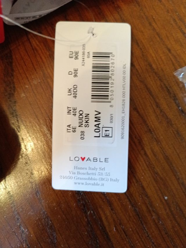 Reggiseno con ferretto 