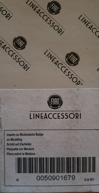 Inserti per modanature Fiat 500 orginali